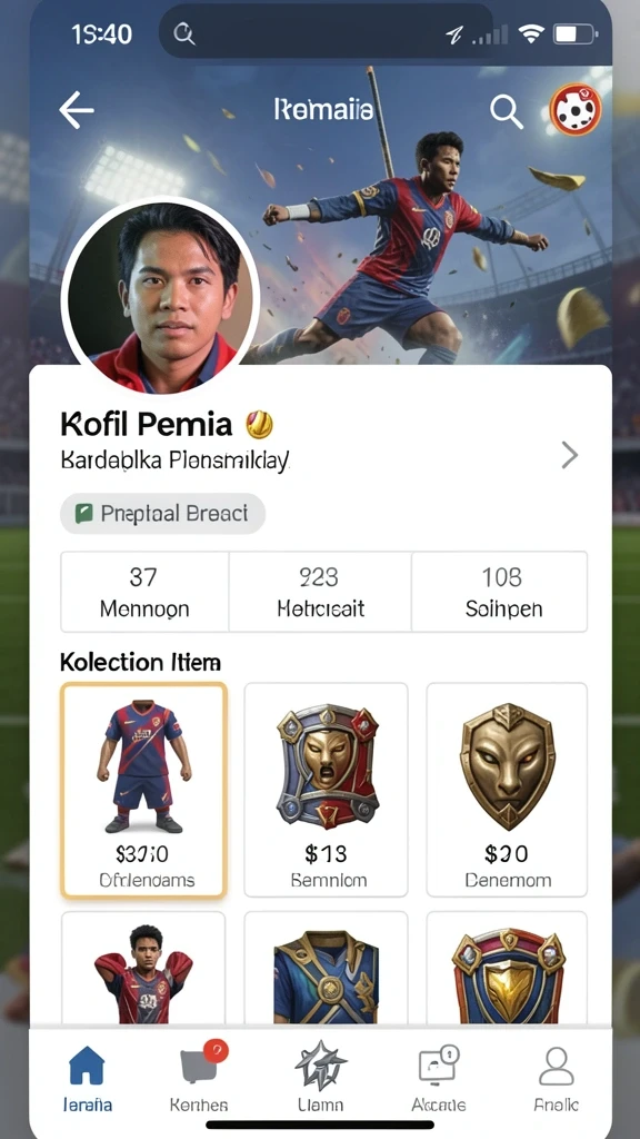idrking - Tangkapan layar menunjukkan sistem peningkatan karakter dalam IDRKING.